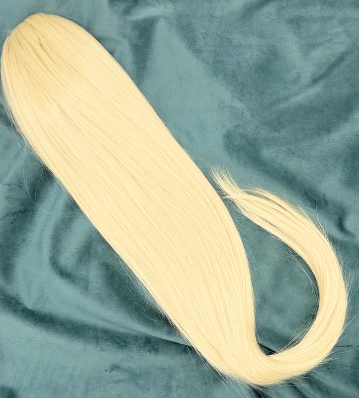 Ponnaripidennys narulla, vaalennettu vaalea 70cm