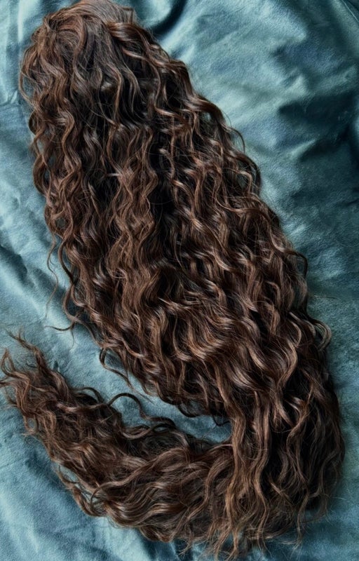 Ponnaripidennys pikkukihara,  suklaanruskea (70cm)